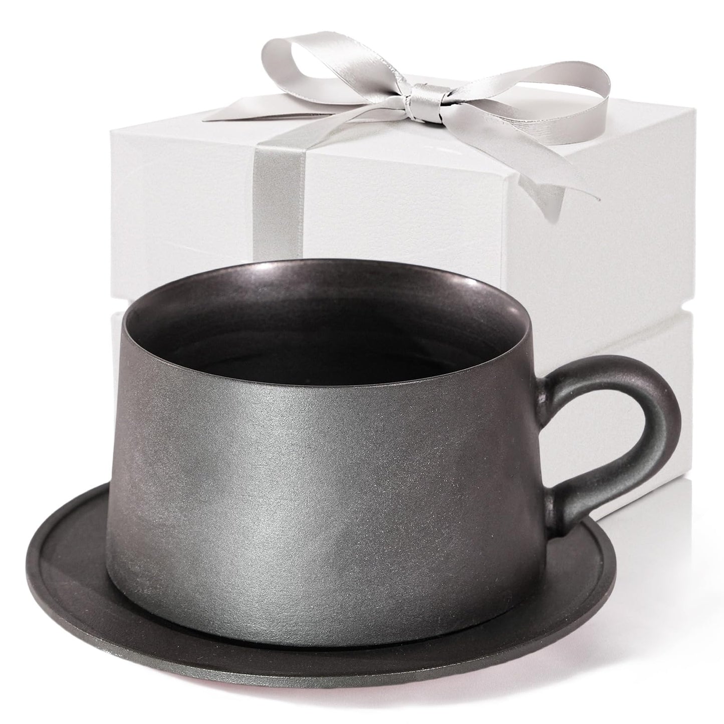 JDCervita YH-Ceramic Mug Set of 2, 7.4 OZ Coffee Cups for Home and Office,Gift for women,Coffee Mugs with Handle